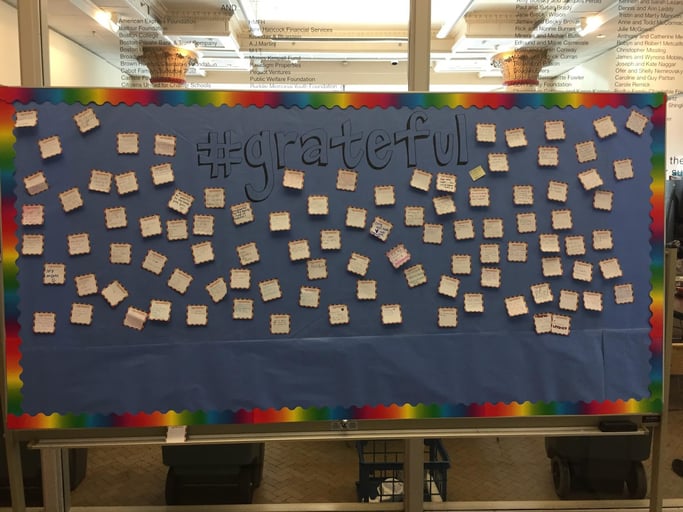 Grateful note board