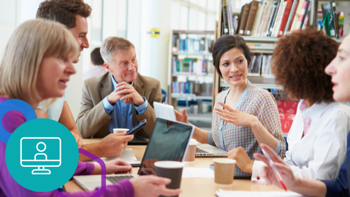 Teachers in a meeting