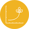 Growing chart icon