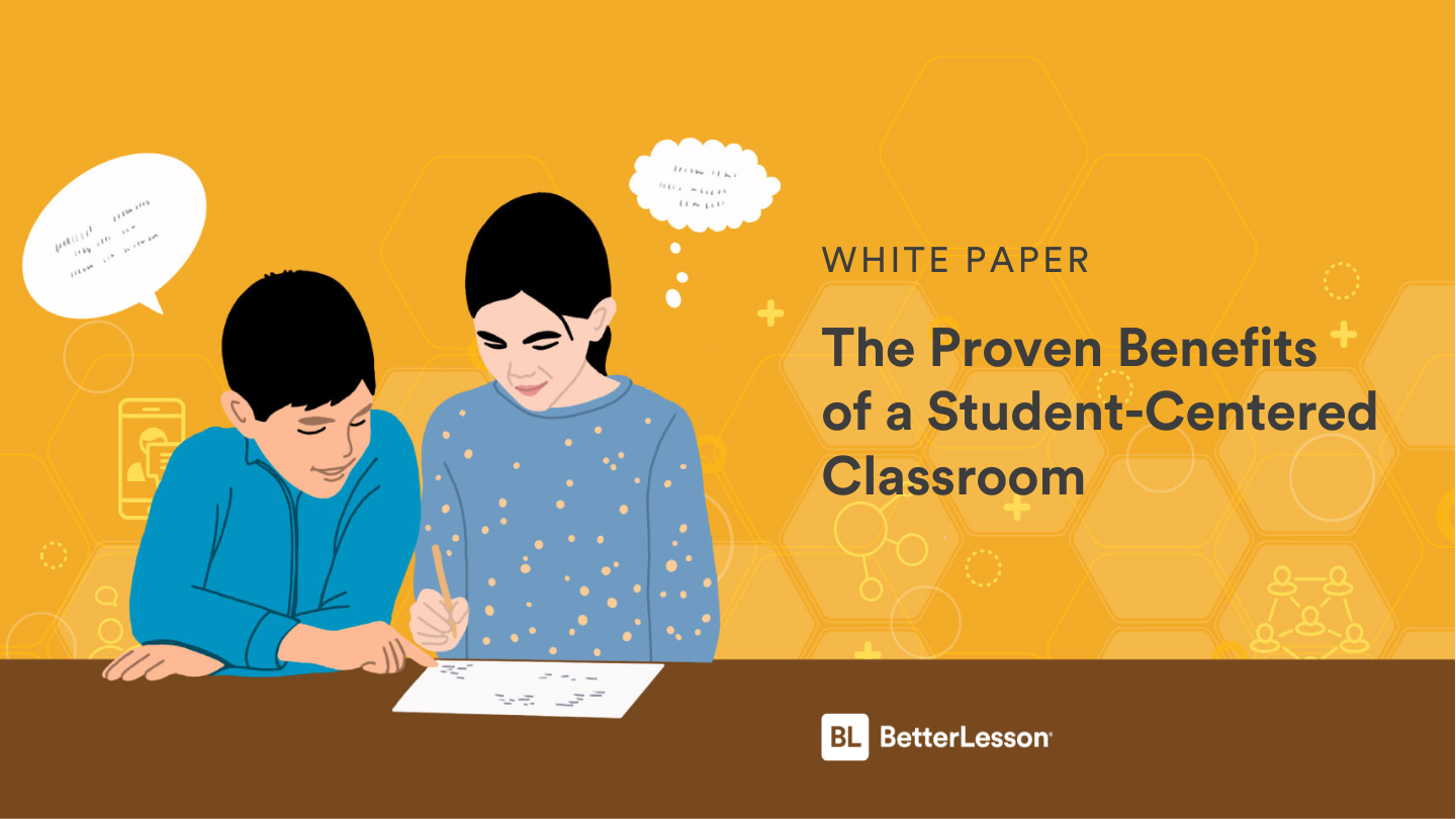 White paper highlighting the proven benefits of a student centered classroom