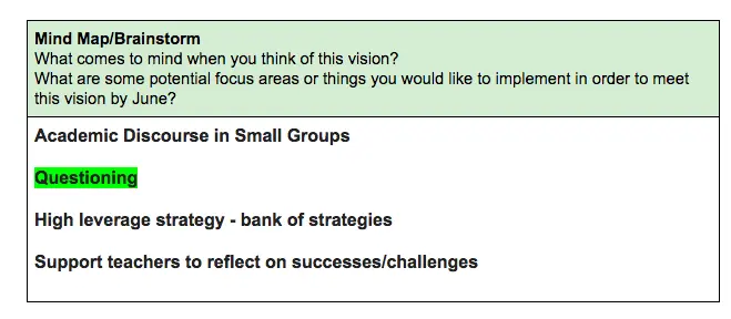 Backwards planning example