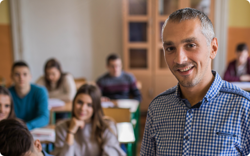 Teacher in classroom